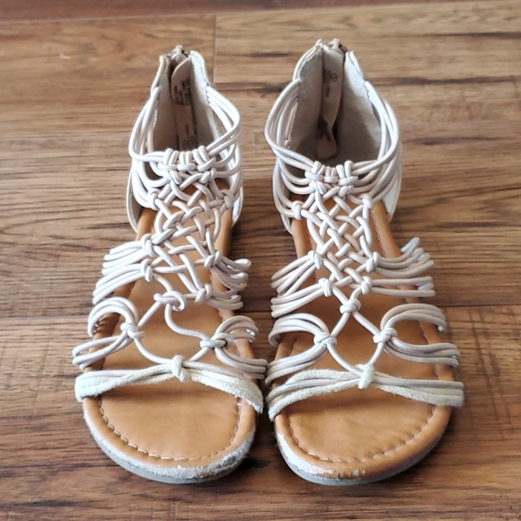 white Justice sandals - Picture 2 of 7